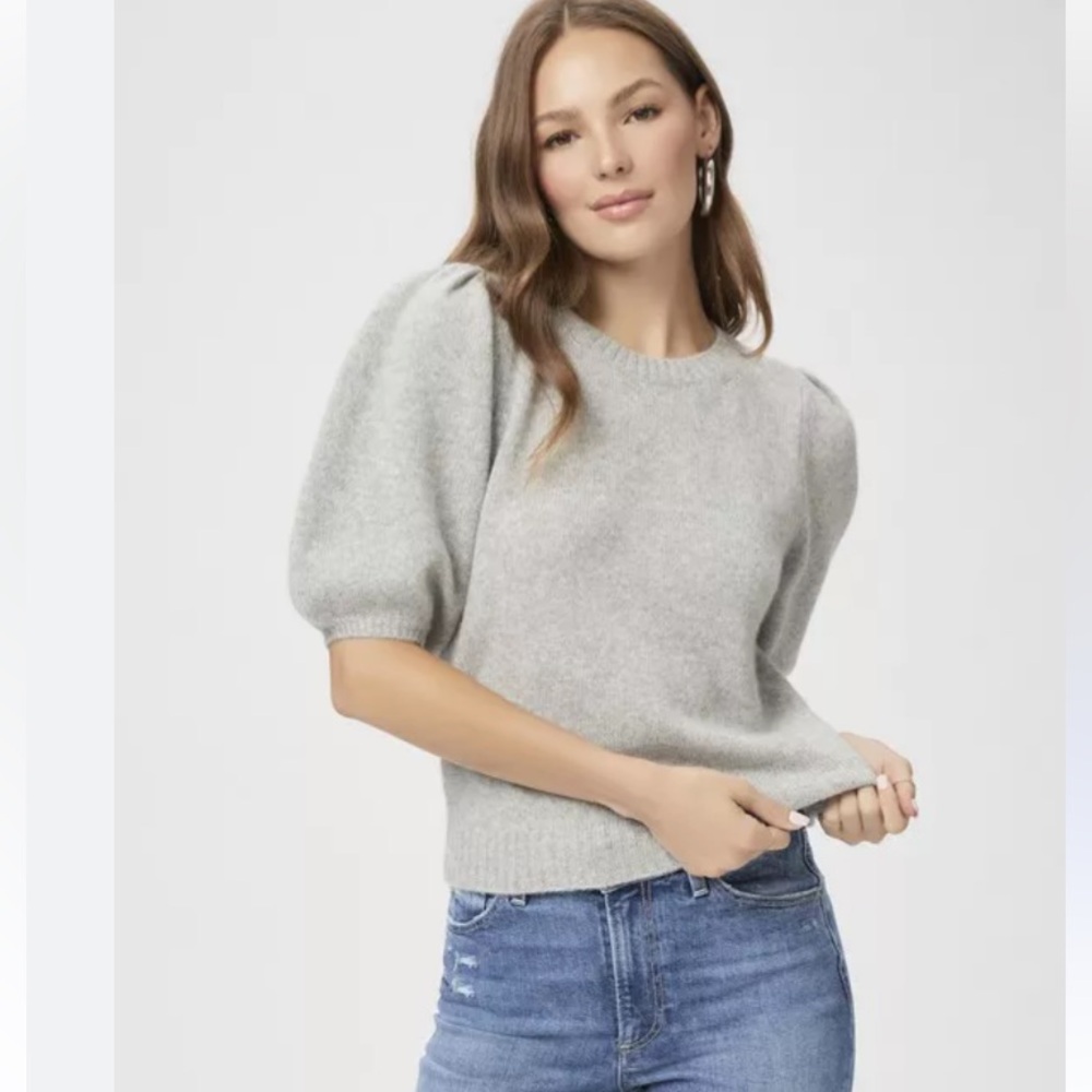 Zara super soft light grey fuzzy sweater